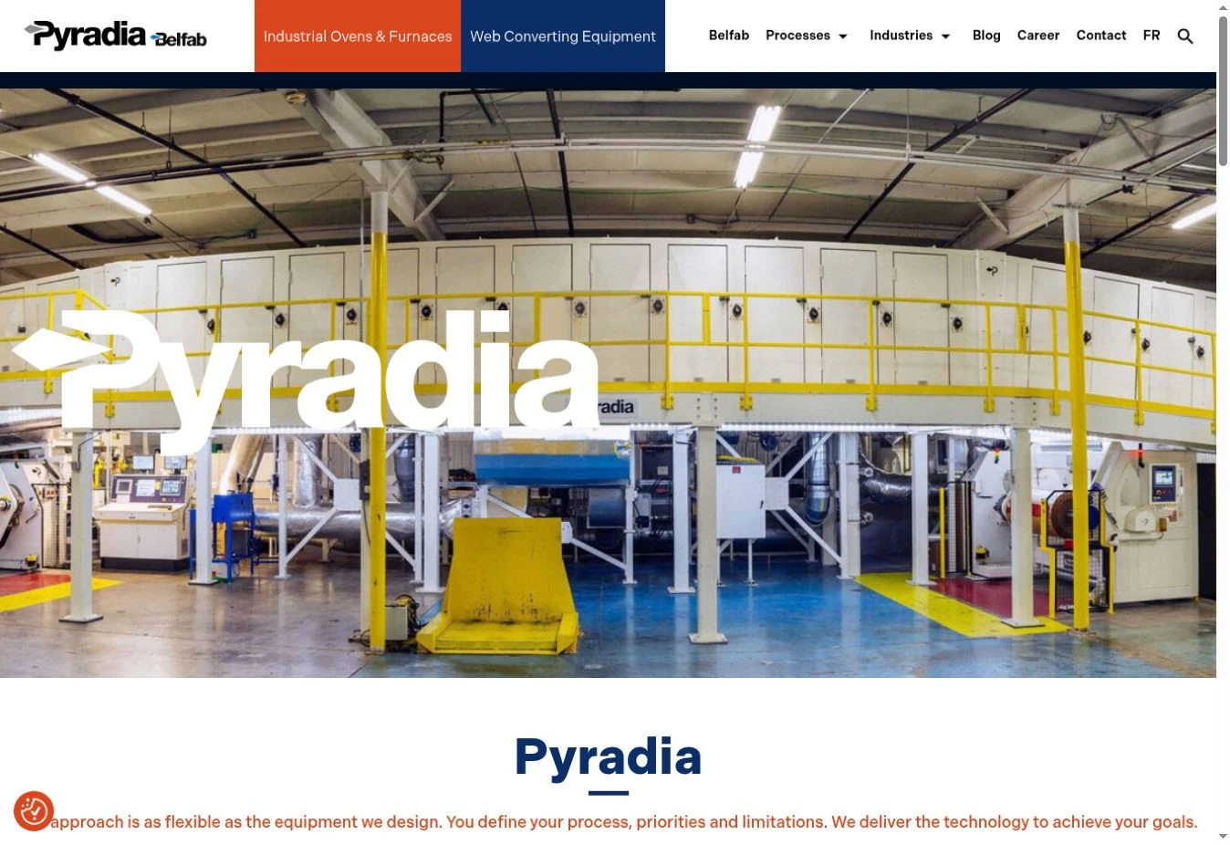 Aperçu du site de Pyradia
