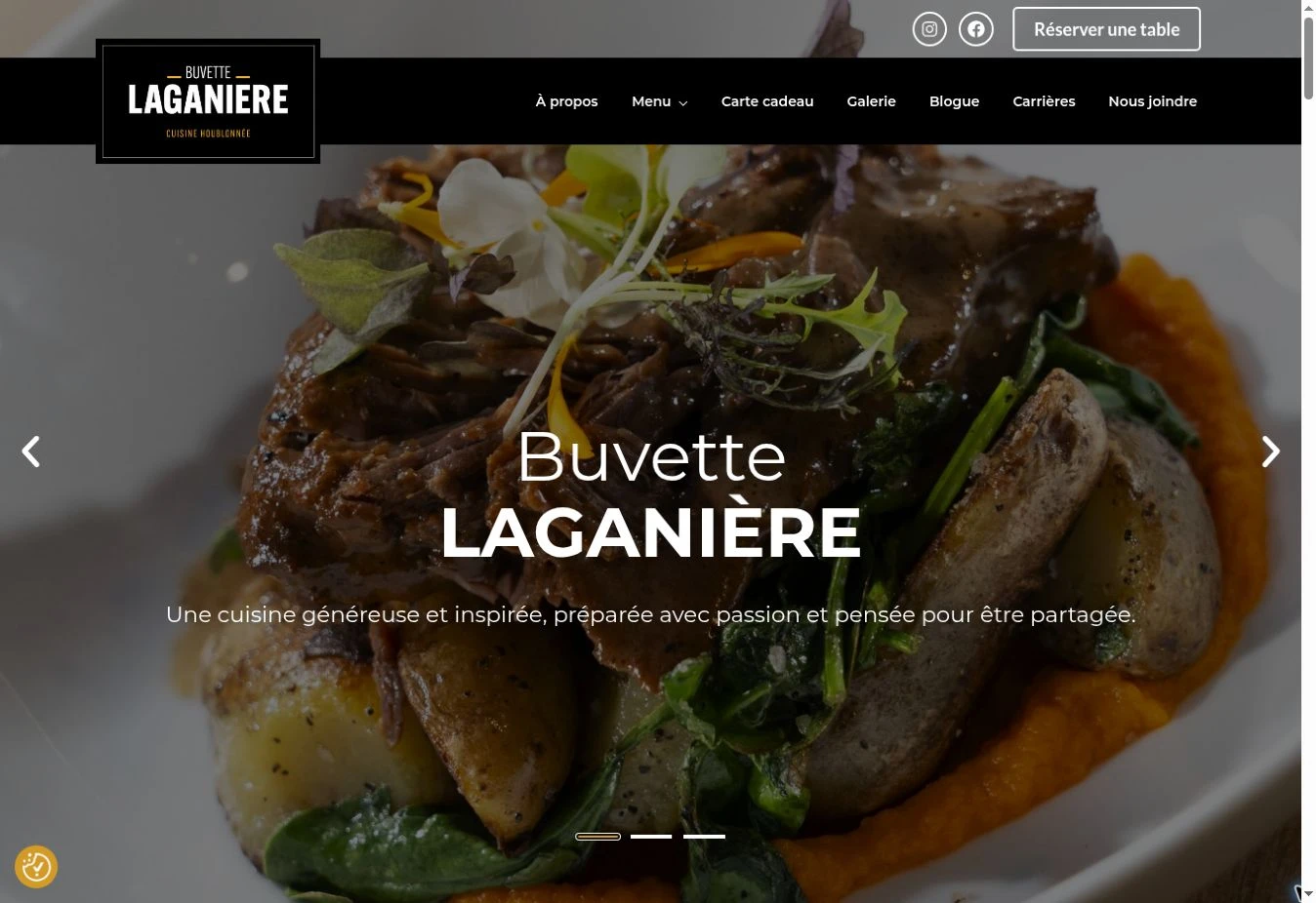 Aperçu du site de Buvette Laganière