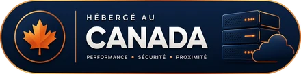 Hébergé au Québec · performance, sécurité, proximité