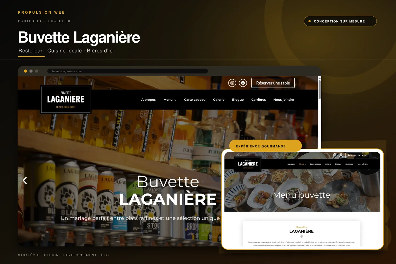 Aperçu du site Buvette Laganière