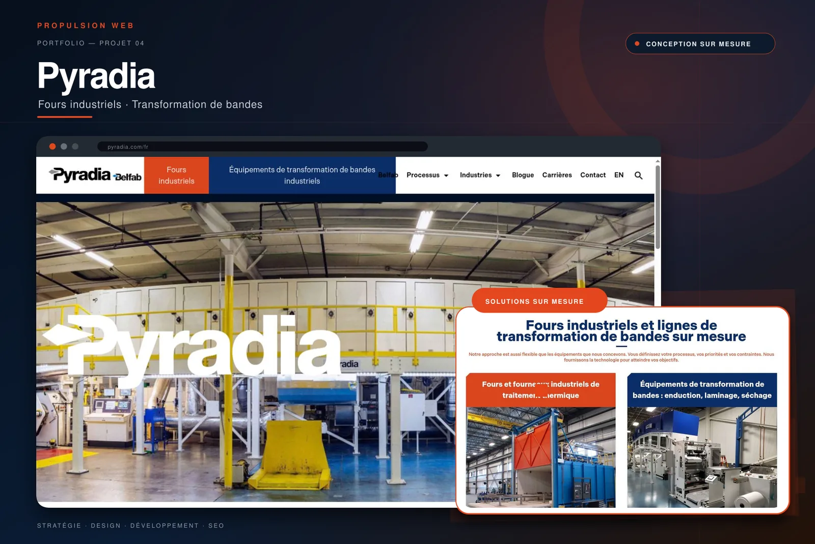 Aperçu du site Pyradia