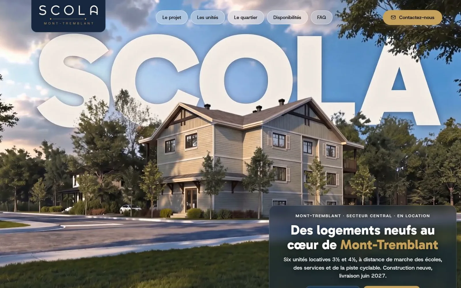 Aperçu du site Scola