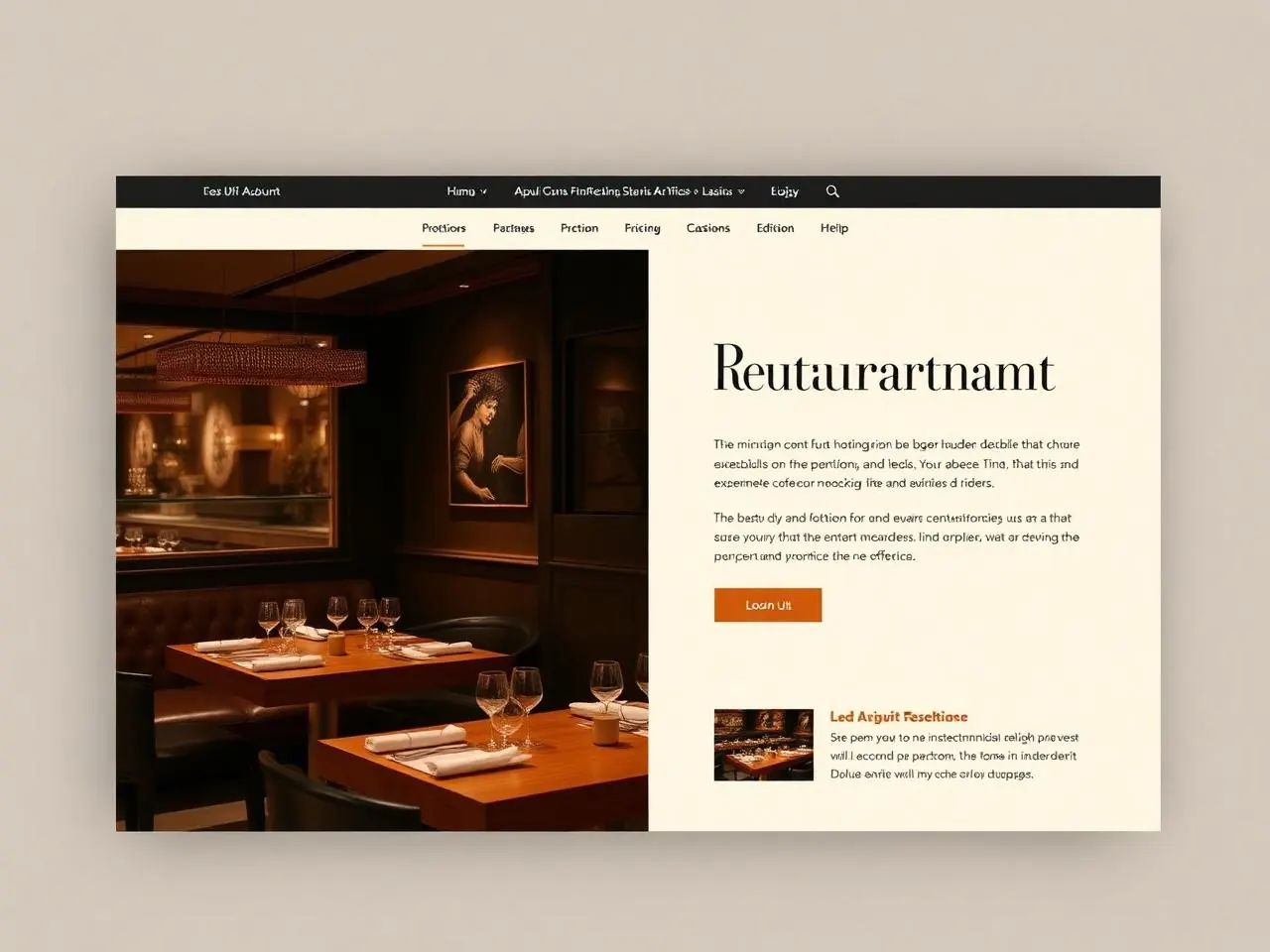 An online store displayed on screen